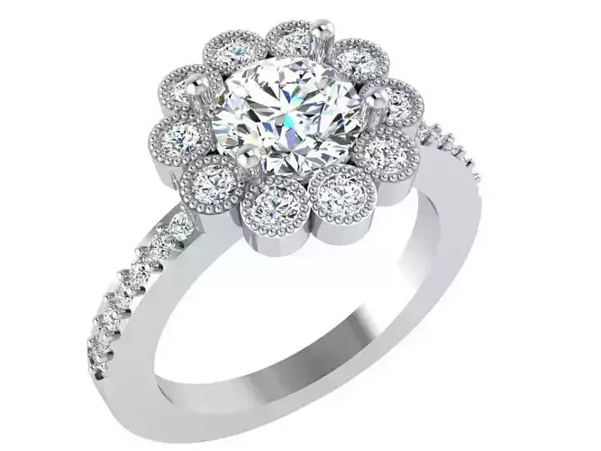Flower Diamond Ring 2962