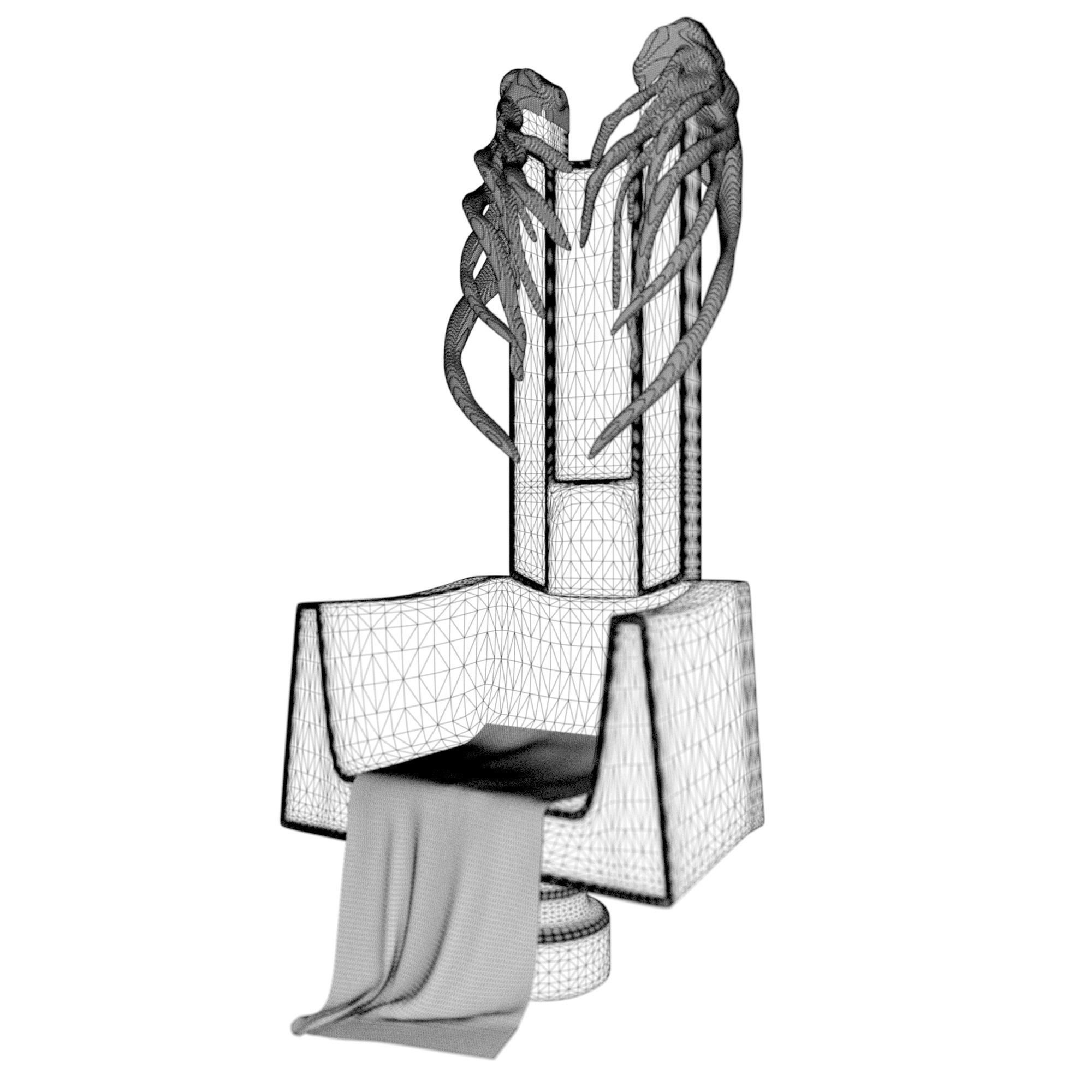Throne 3D model_5