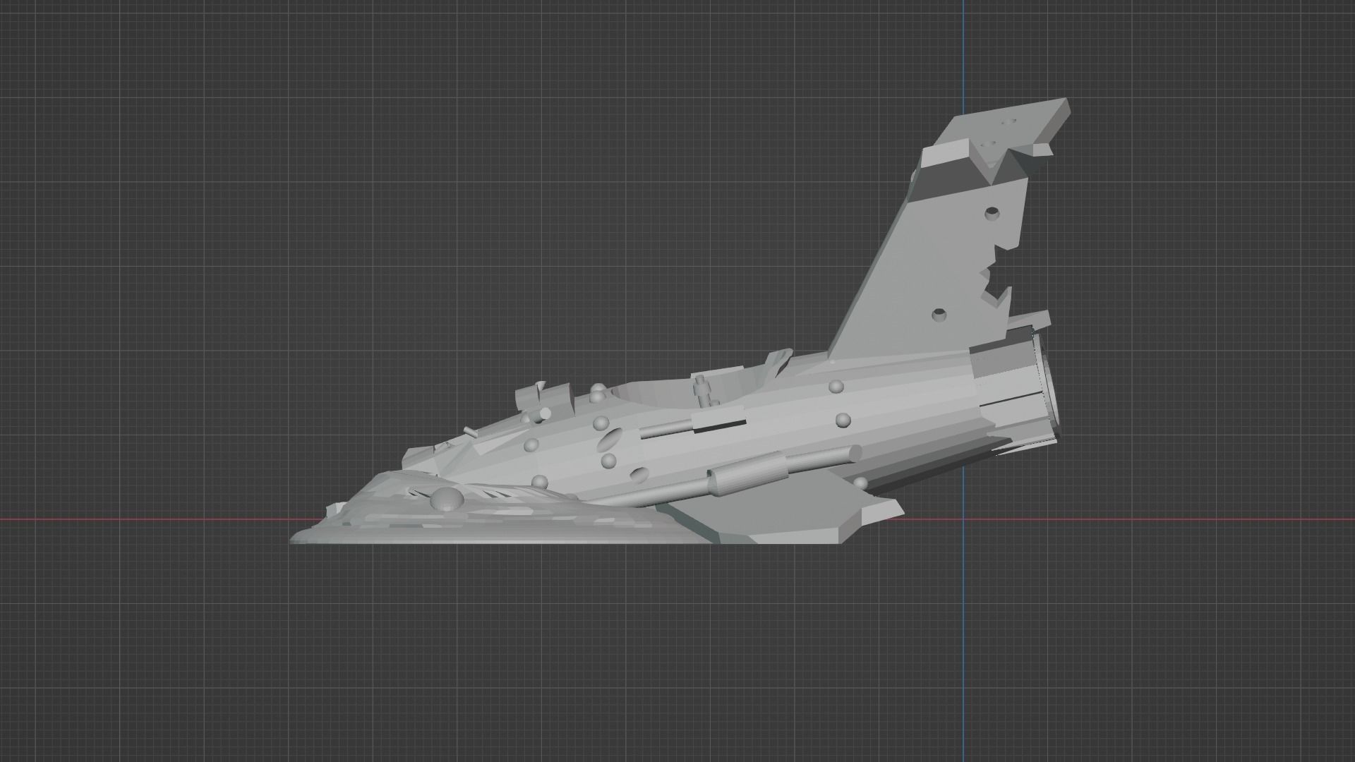 Crashed Space Plane Scenery 3D print model_8