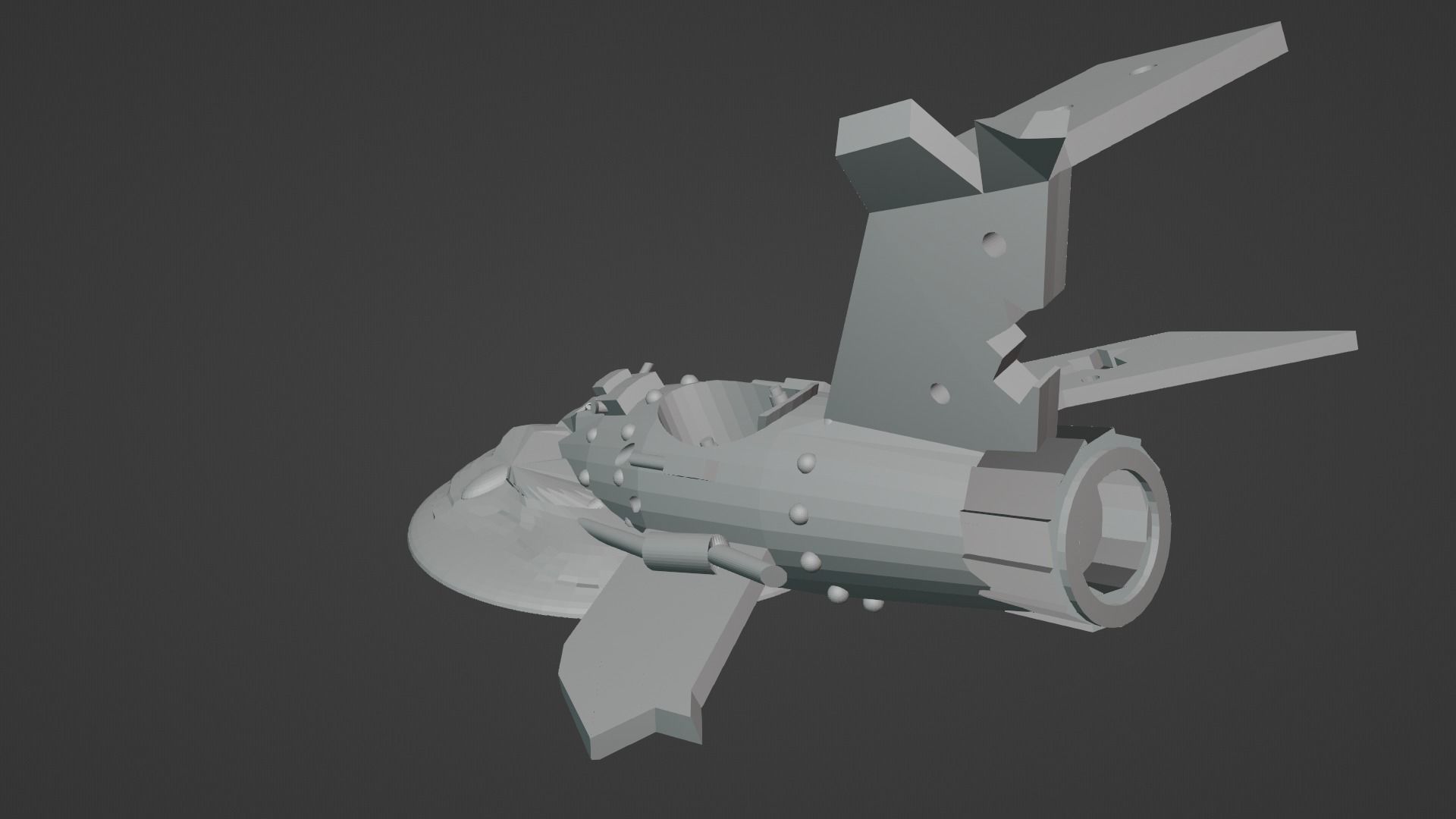 Crashed Space Plane Scenery 3D print model_3