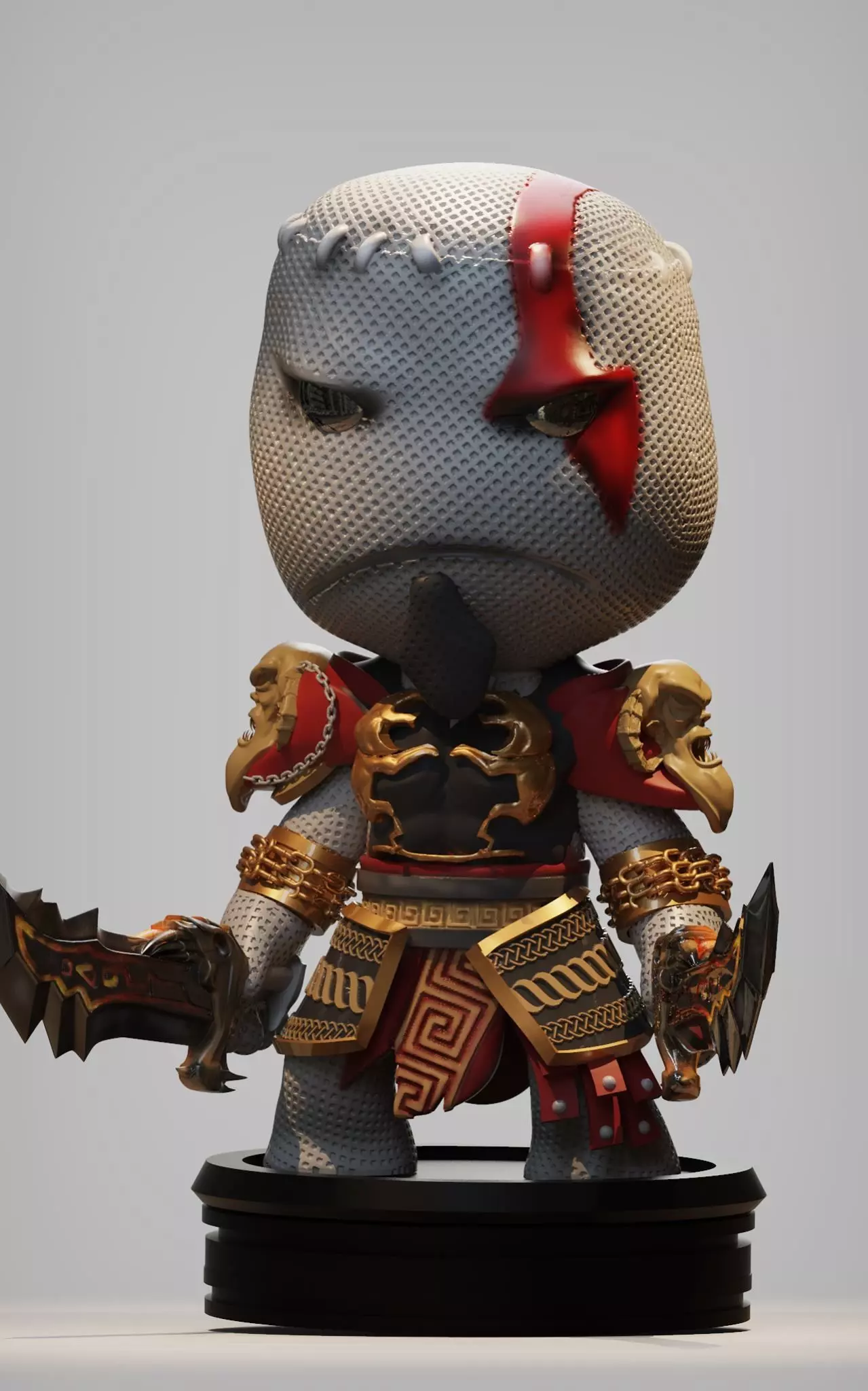 Kratos God Of War - 3D print 3D print model_0