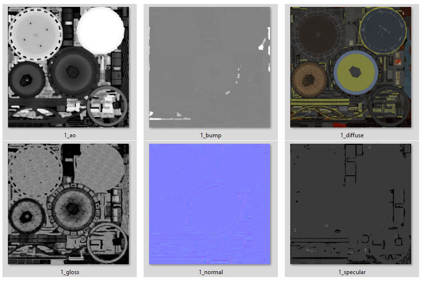 alien communist spaceship Low-poly 3D model_17