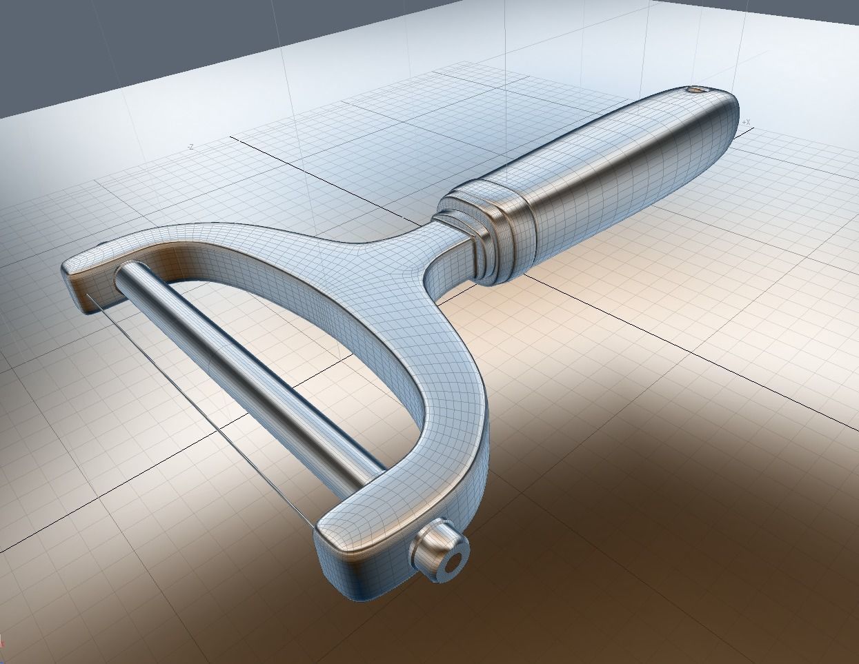 Cheese slicer 3D model_6