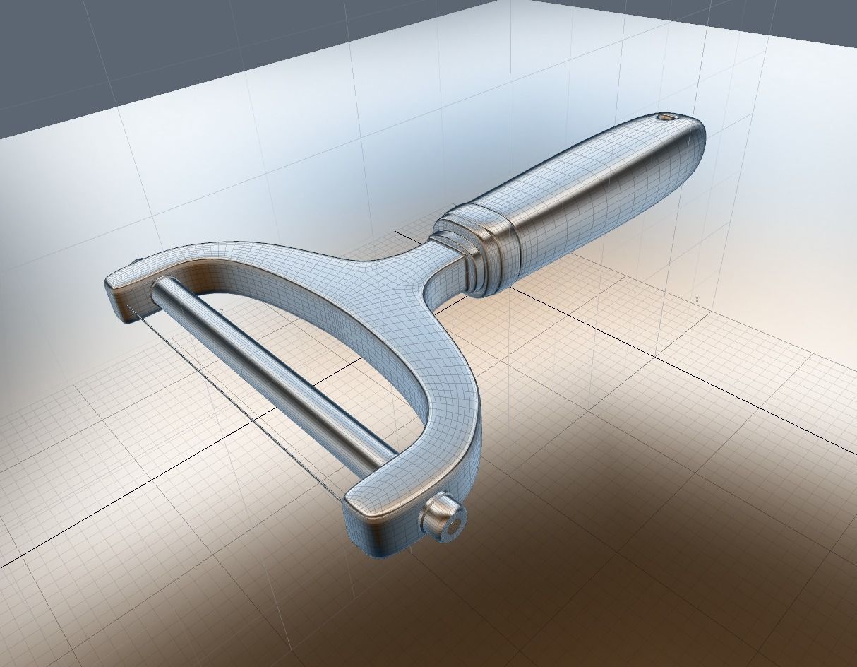 Cheese slicer 3D model_5
