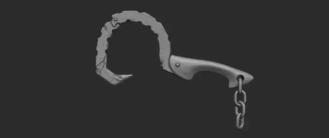Hook Zbrush HighPoly 3D model 