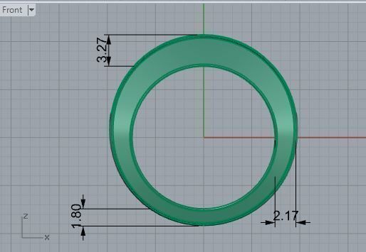 Channel Setting Band Ring 2971 3D print model_5