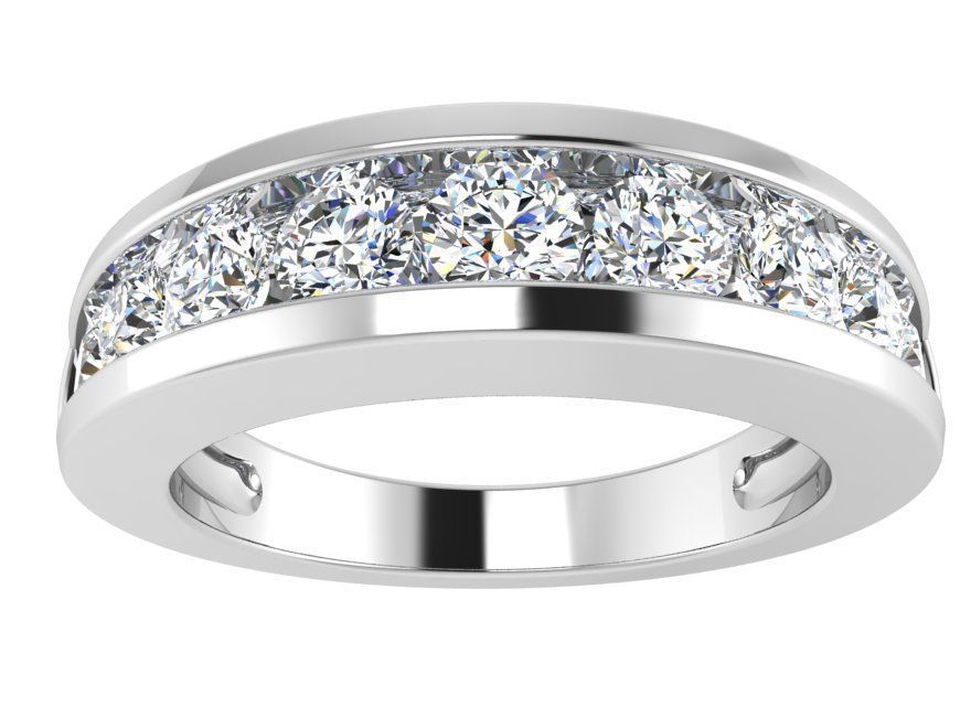 Channel Setting Band Ring 2971 3D print model_2