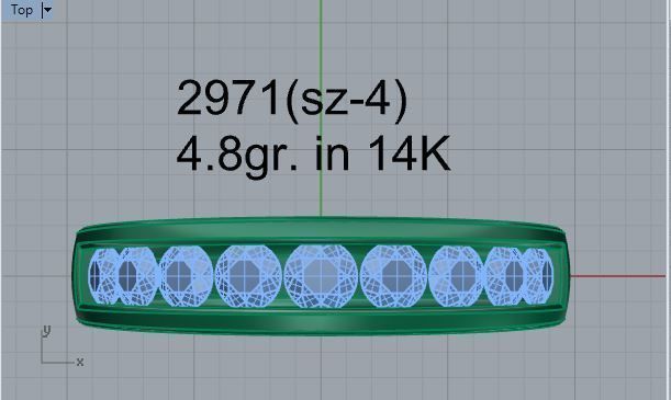 Channel Setting Band Ring 2971 3D print model_4
