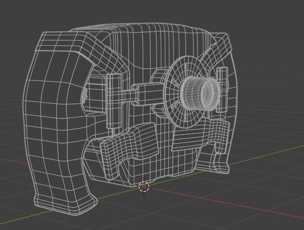 LMDH Steering wheel Low-poly 3D model_6