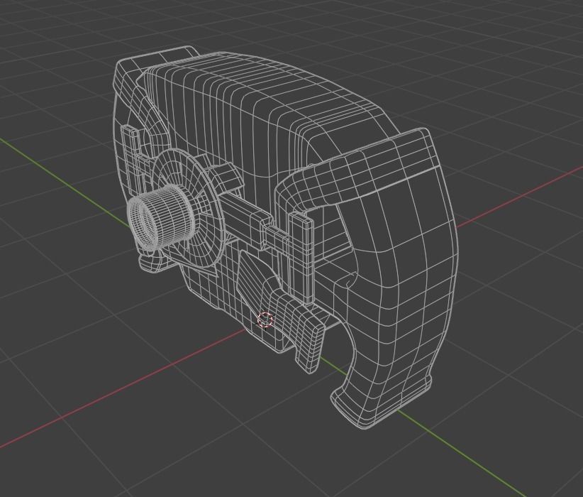LMDH Steering wheel Low-poly 3D model_8
