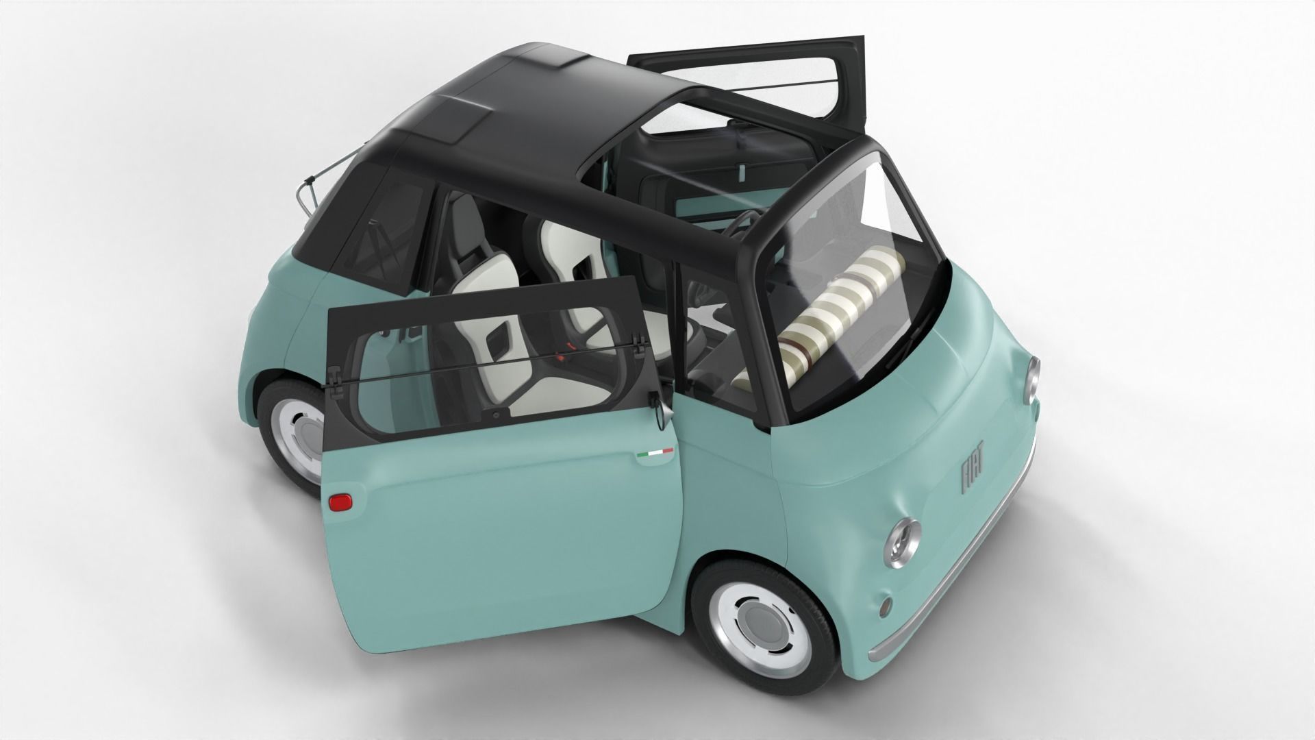 Pack mini-car HQ interior 3D Model Collection_12