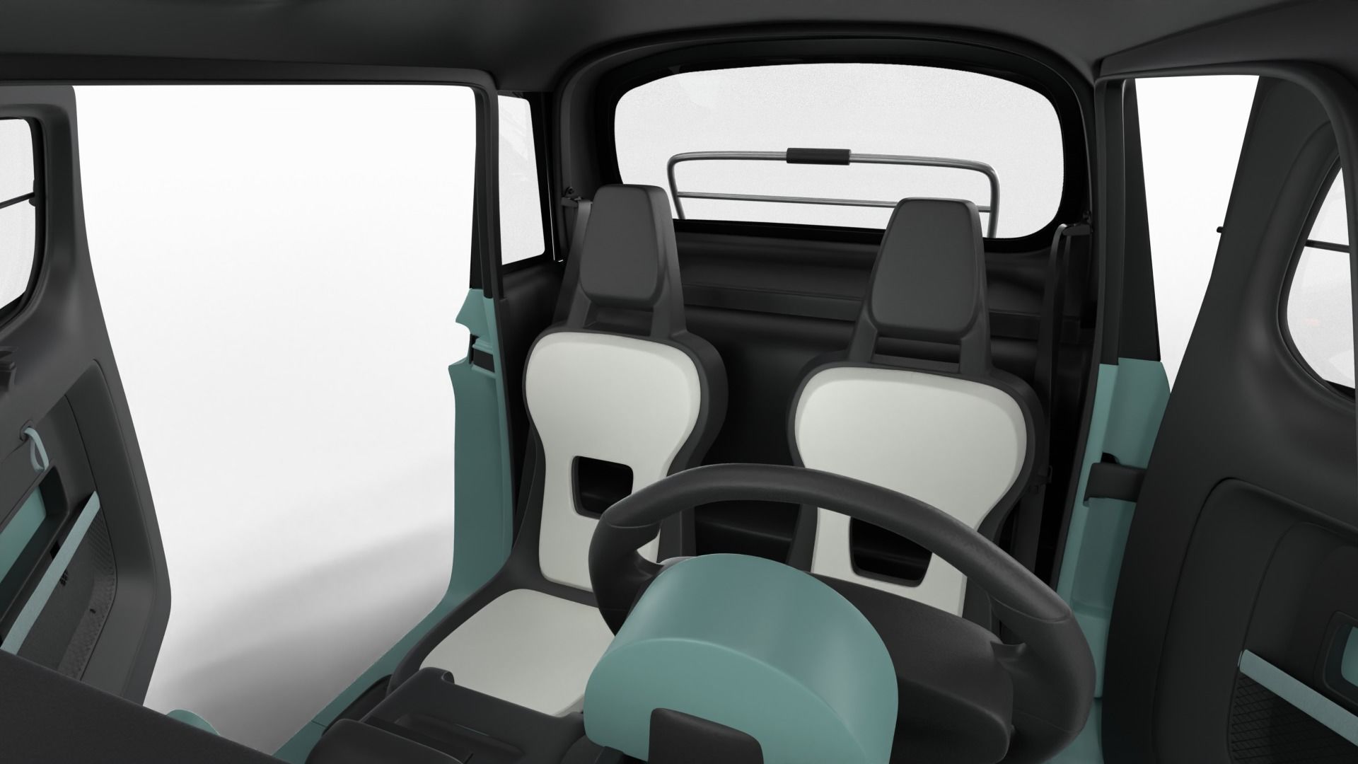 Pack mini-car HQ interior 3D Model Collection_18