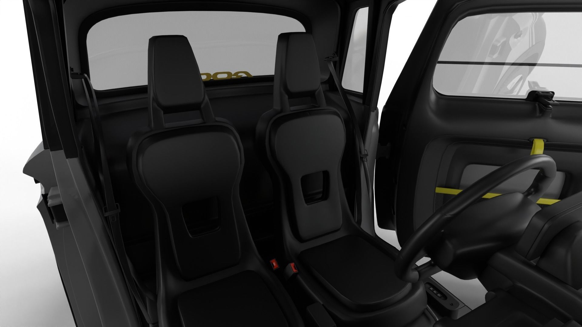 Pack mini-car HQ interior 3D Model Collection_16