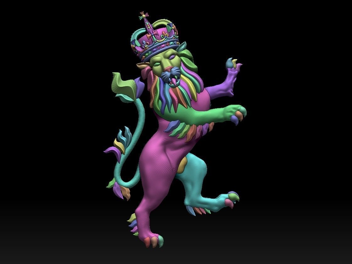 lion king 3D print model_57