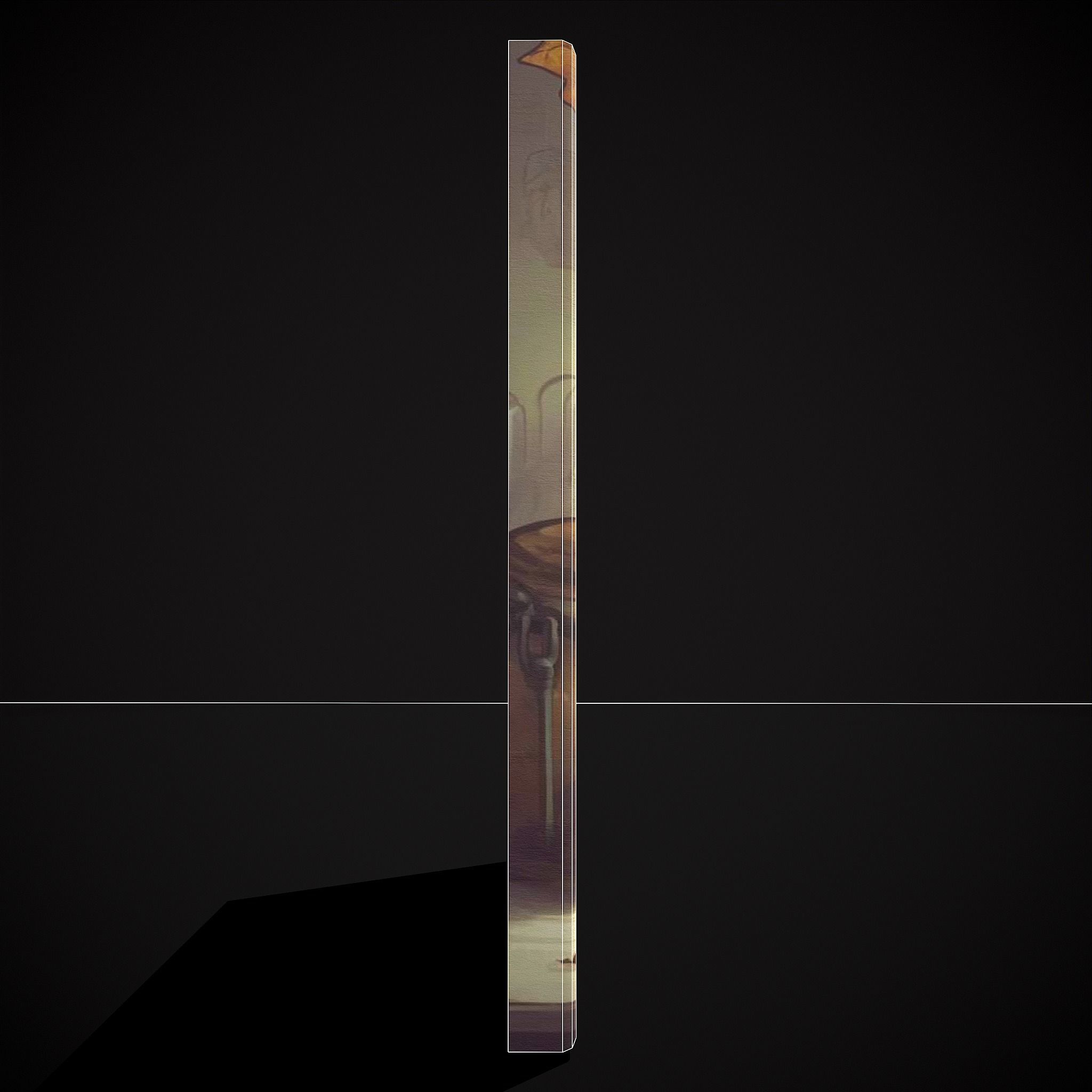 Mean Mouse in a Jar Painting Low-poly 3D model_8