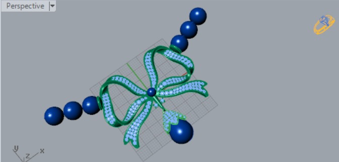 luxury woman pearl stl 3dm pendant pp0005 3D print model_10