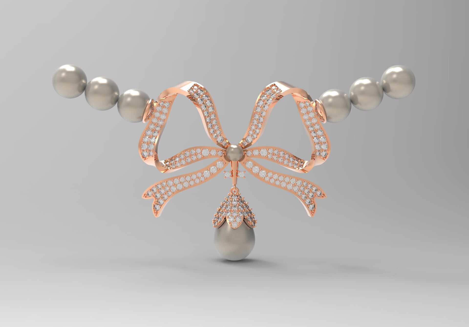 luxury woman pearl stl 3dm pendant pp0005 3D print model_20