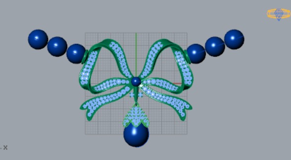 luxury woman pearl stl 3dm pendant pp0005 3D print model_7