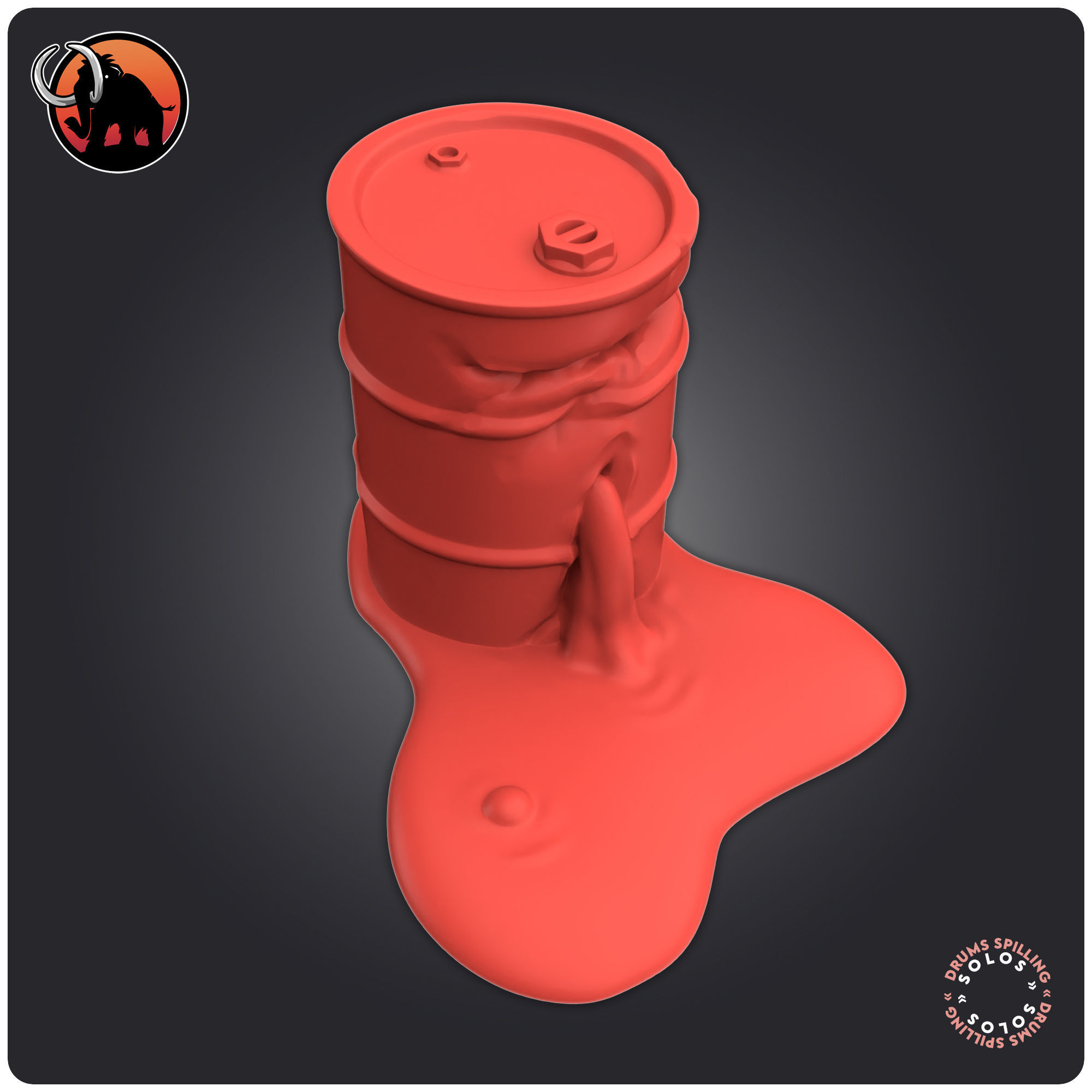 Drums Spilling 3D print model_6