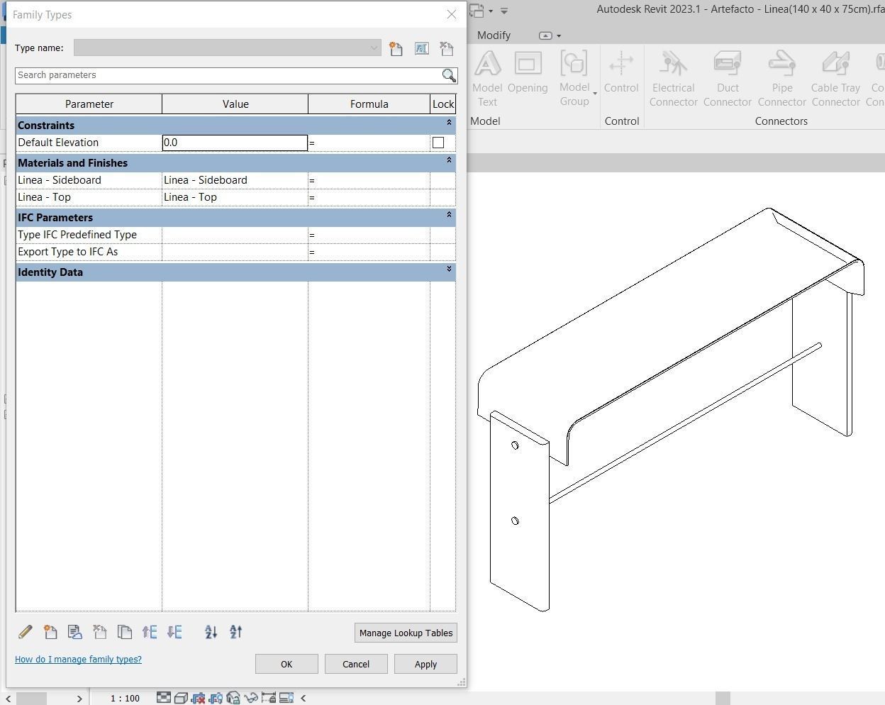 Sideboard Linea by Artefacto 3D model_4