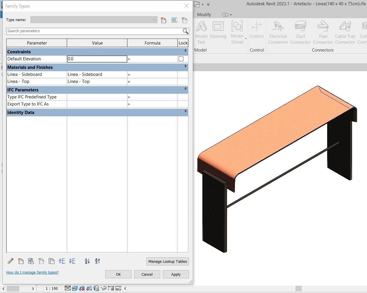 Sideboard Linea by Artefacto 3D model_2