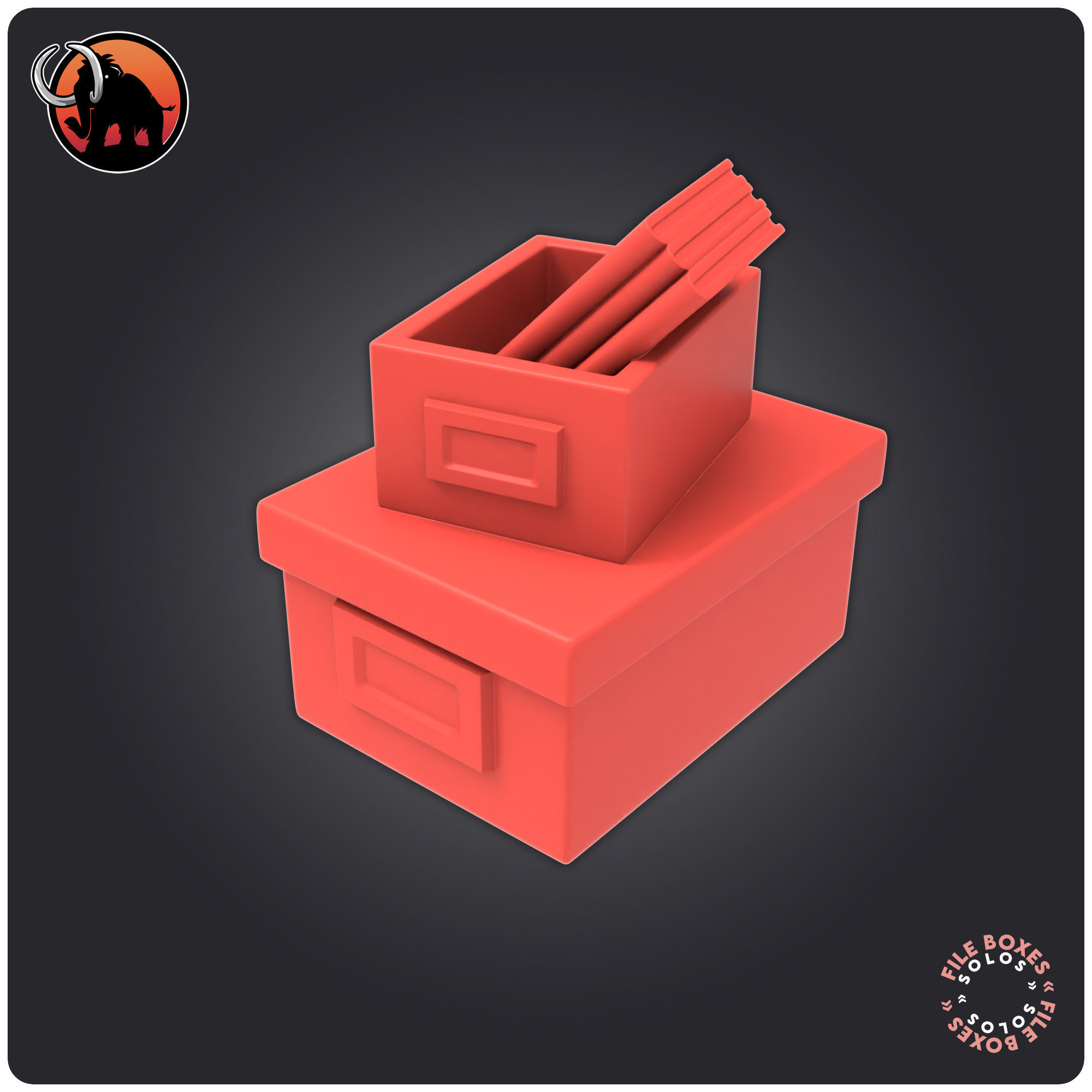 File Boxes 3D print model_11