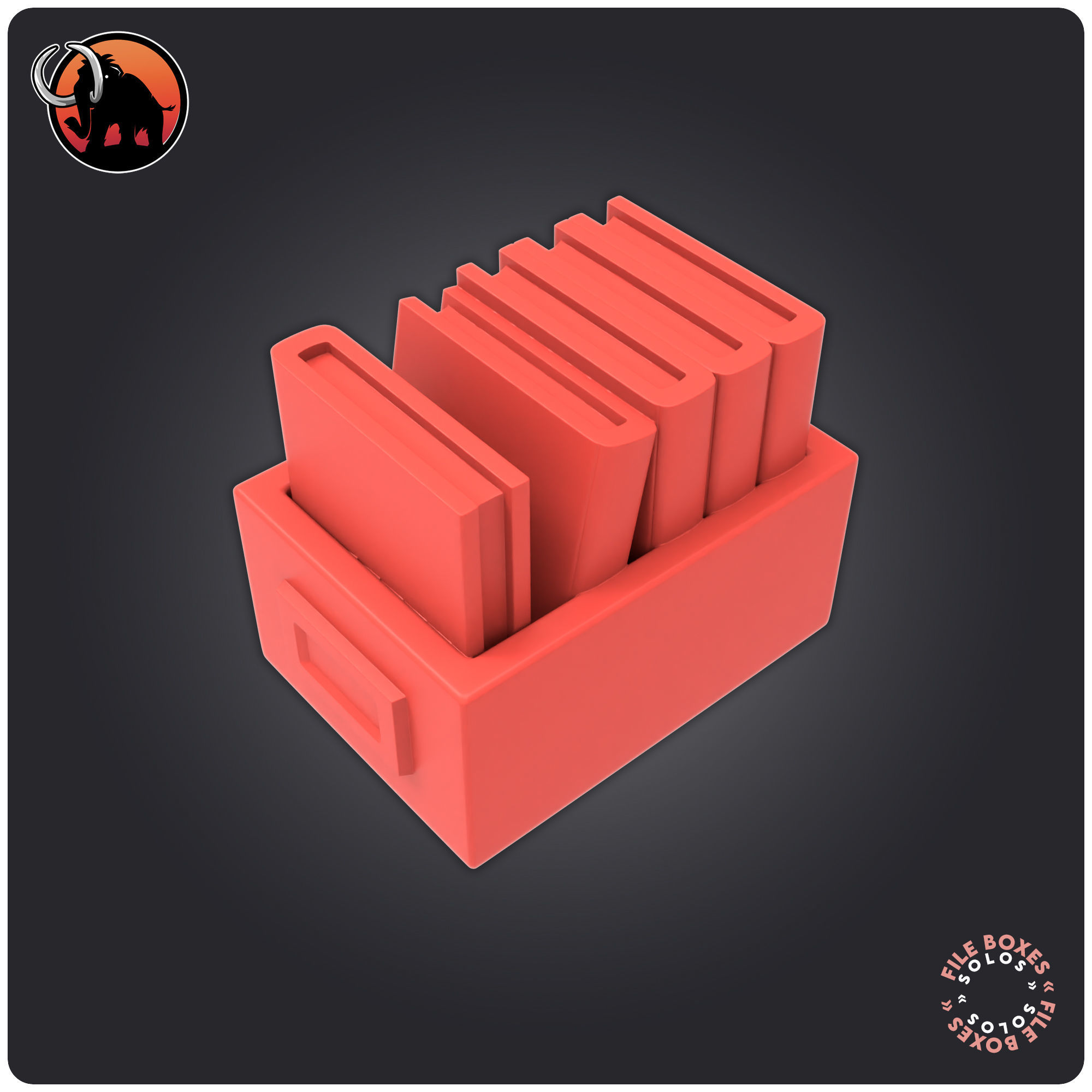 File Boxes 3D print model_9