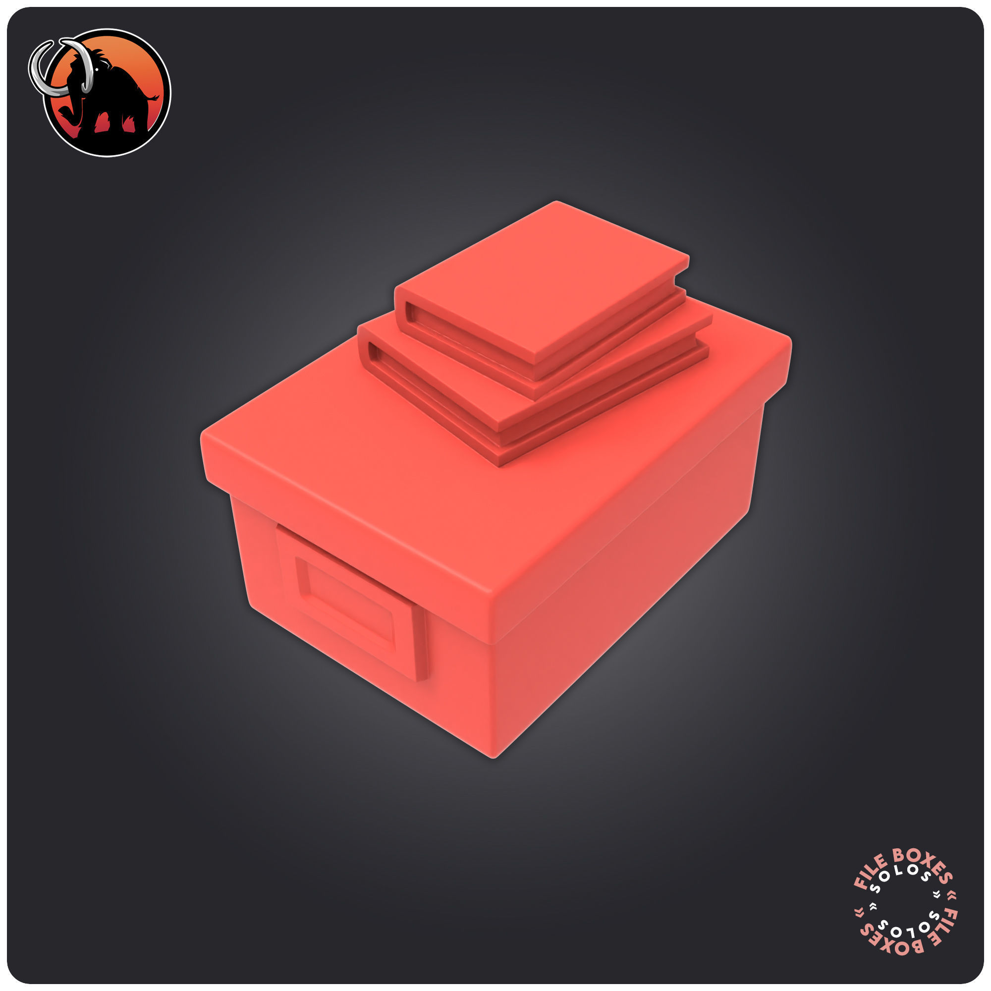 File Boxes 3D print model_10
