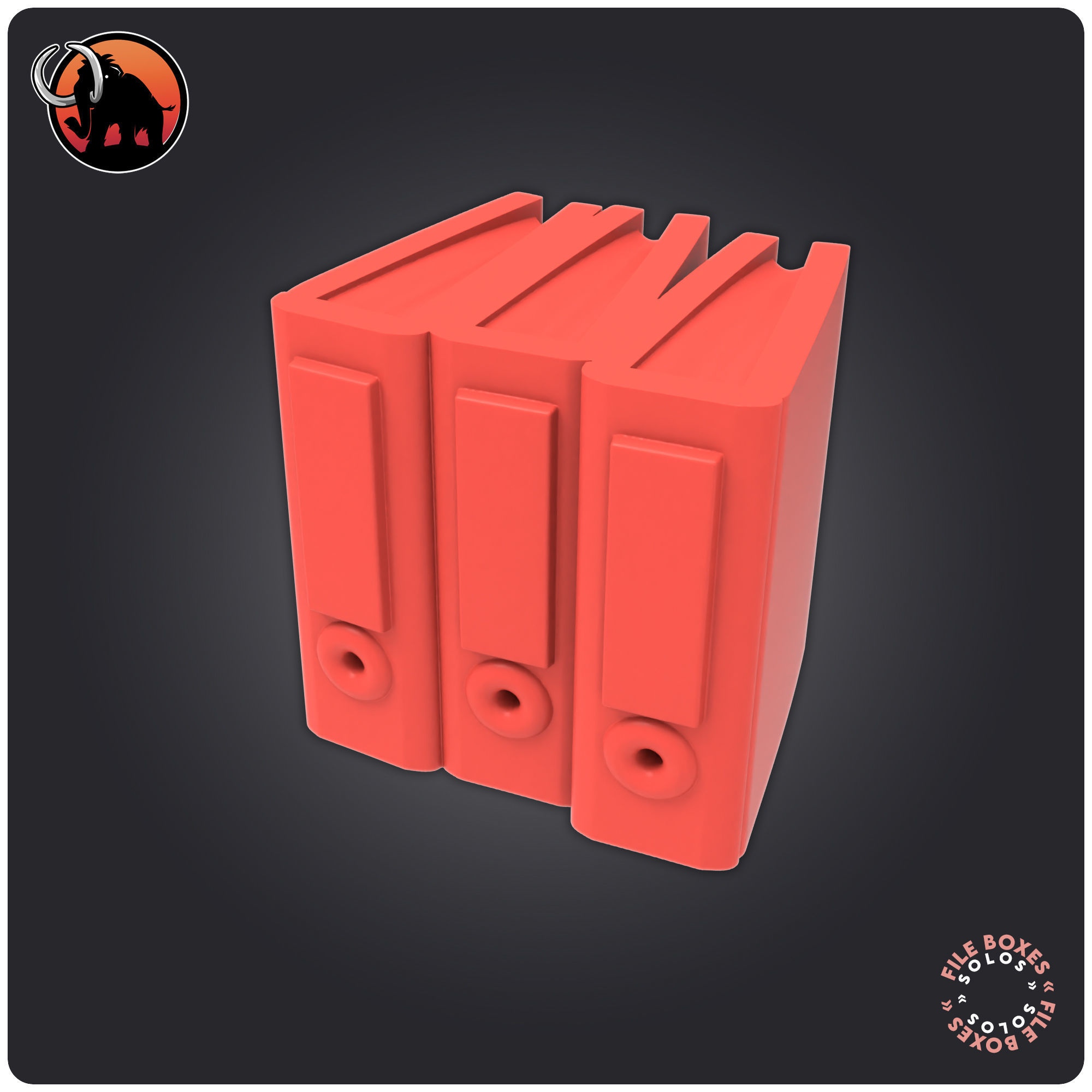 File Boxes 3D print model_5