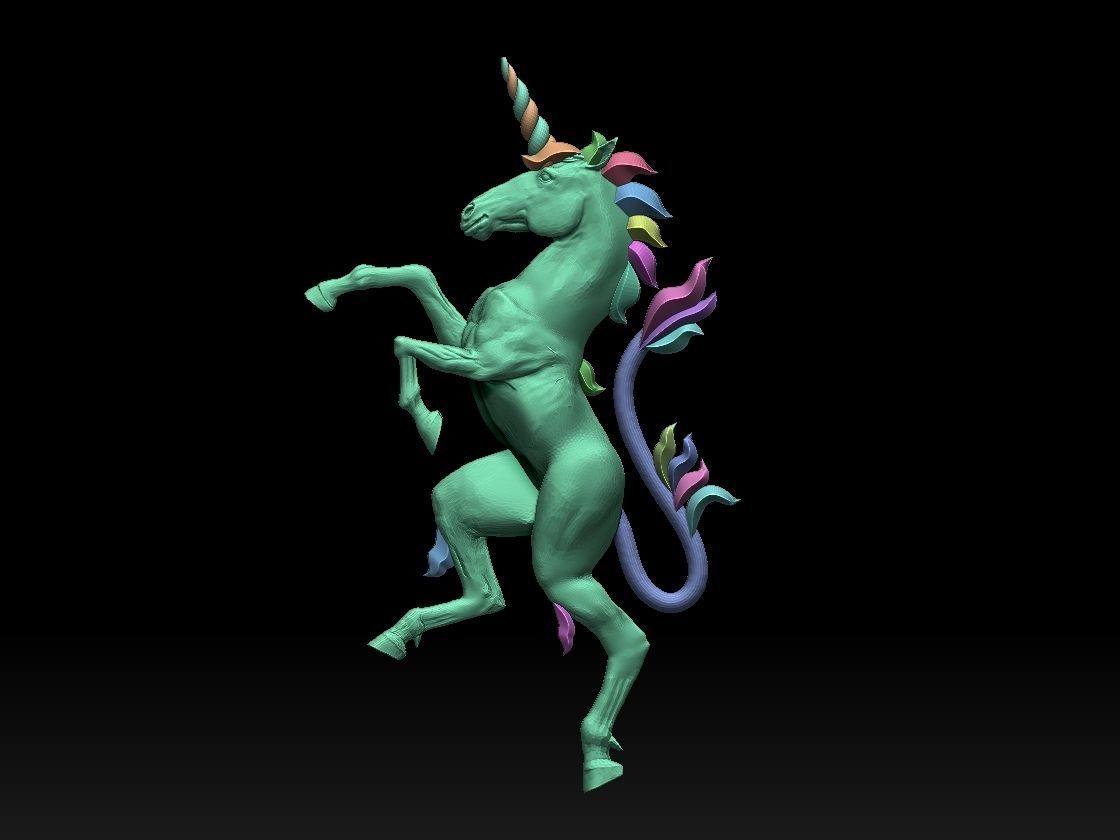 unicorn 3D print model_35