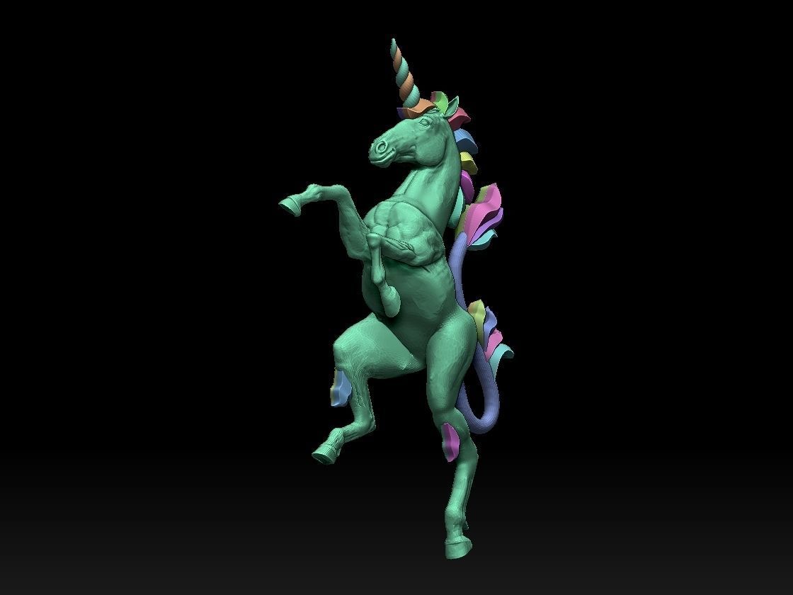 unicorn 3D print model_33