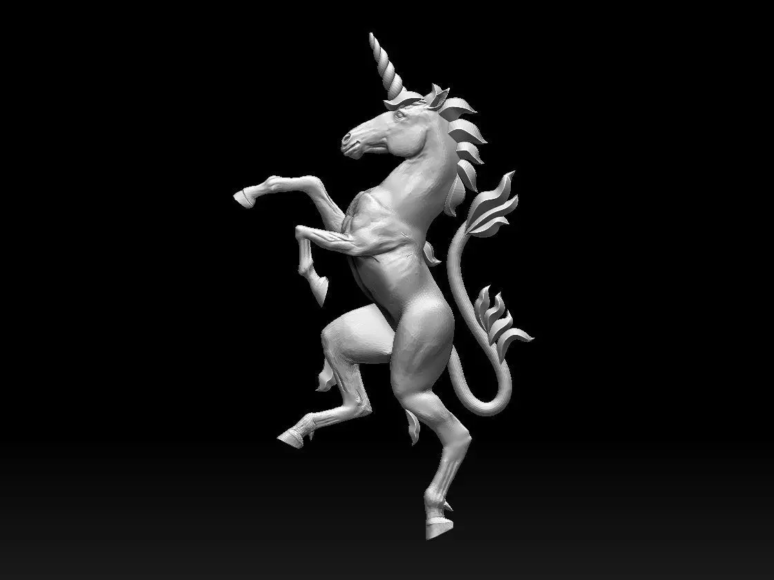 unicorn 3D print model_0