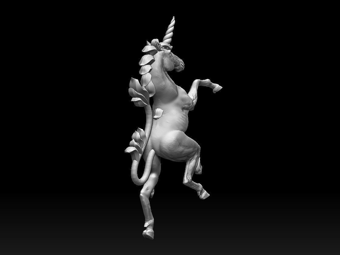 unicorn 3D print model_10