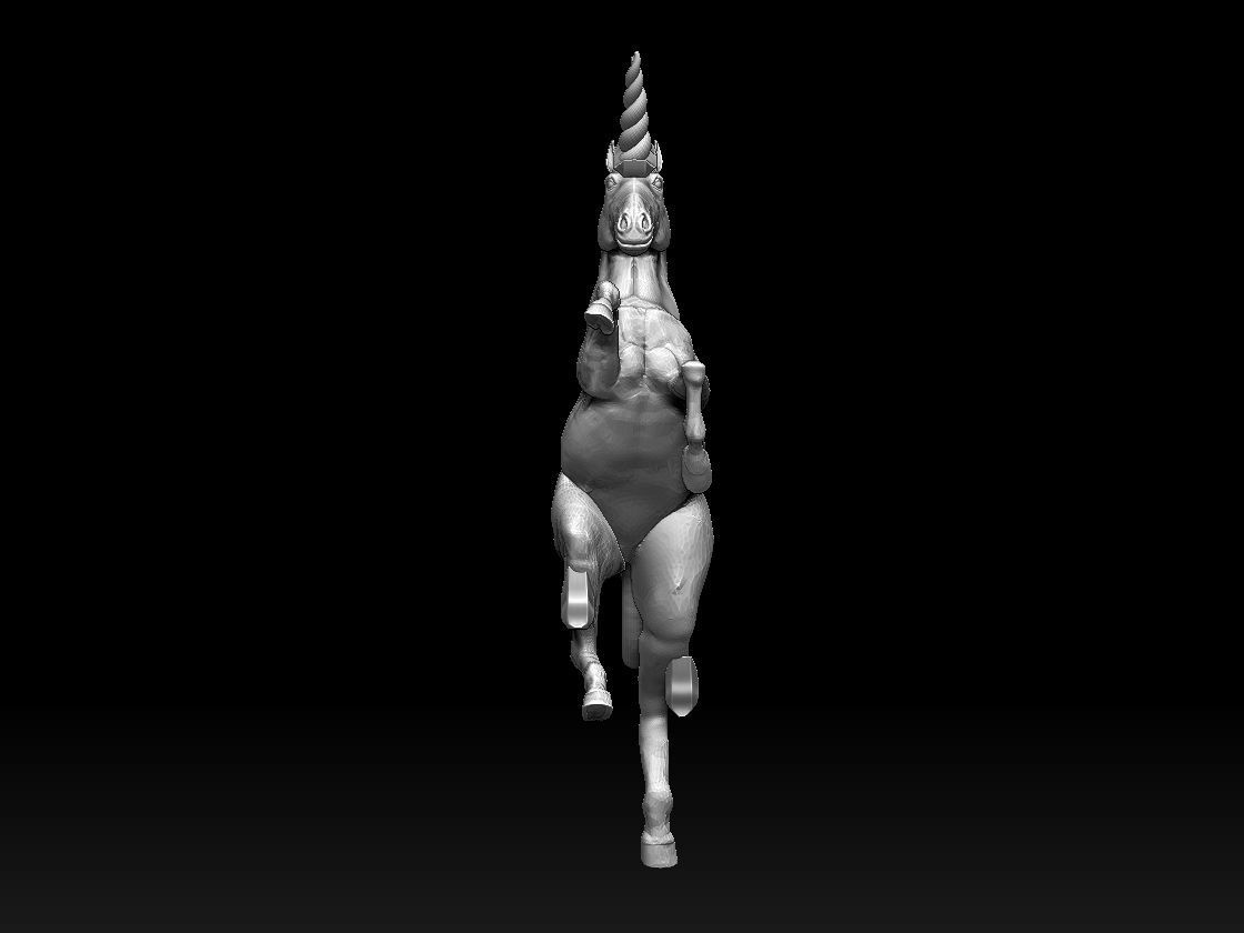 unicorn 3D print model_7