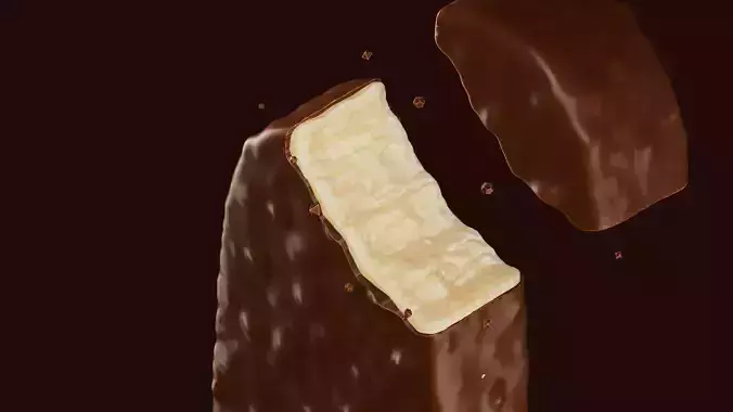 Ice Cream with a bite includes animation