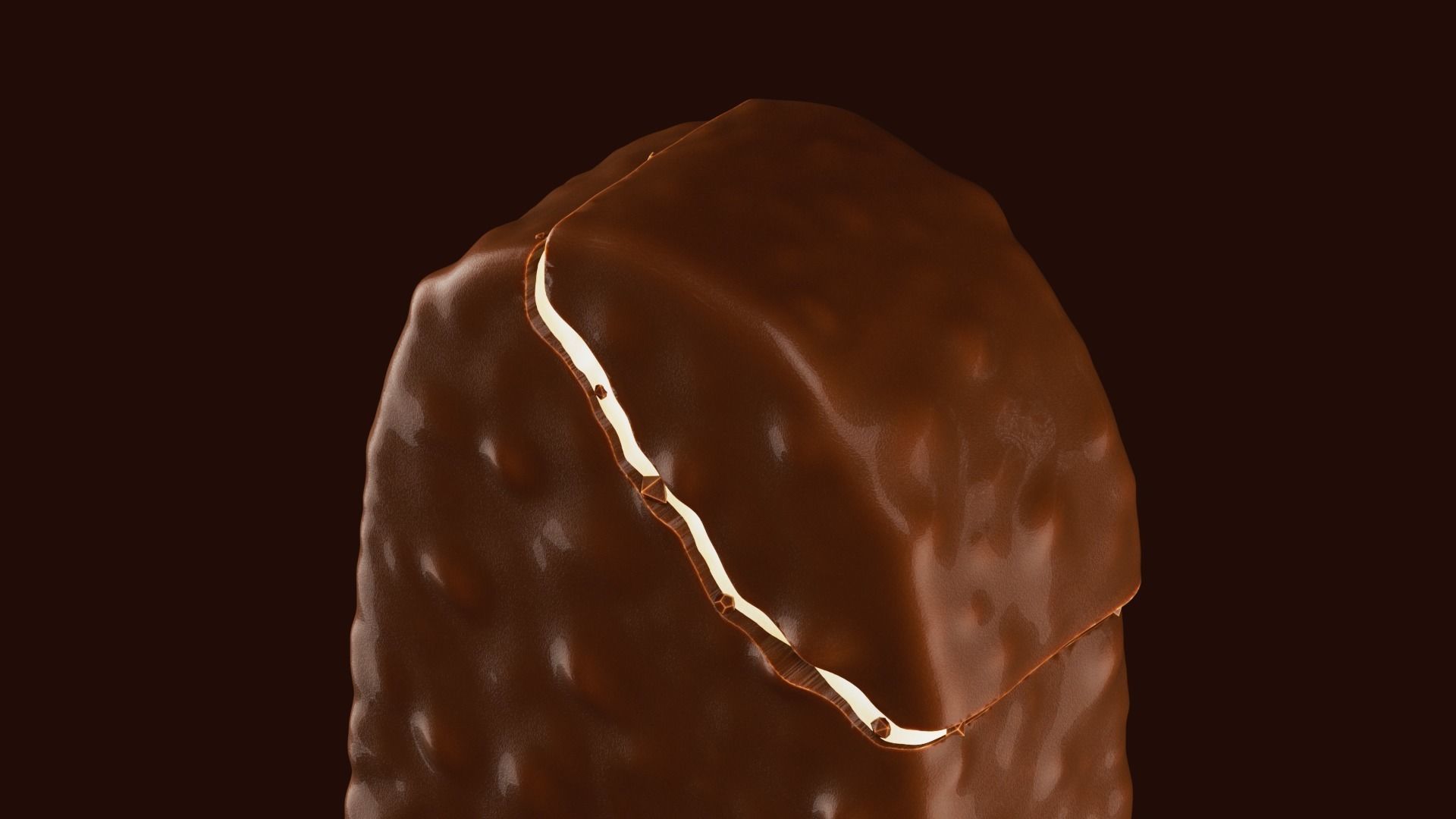 Ice Cream with a bite includes animation 3D model_2