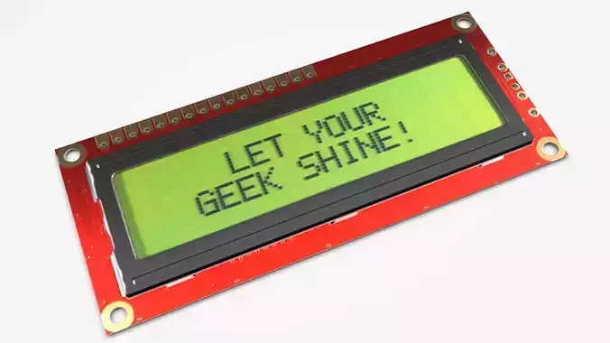 Liquid Crystal Display Screen Component 3D model