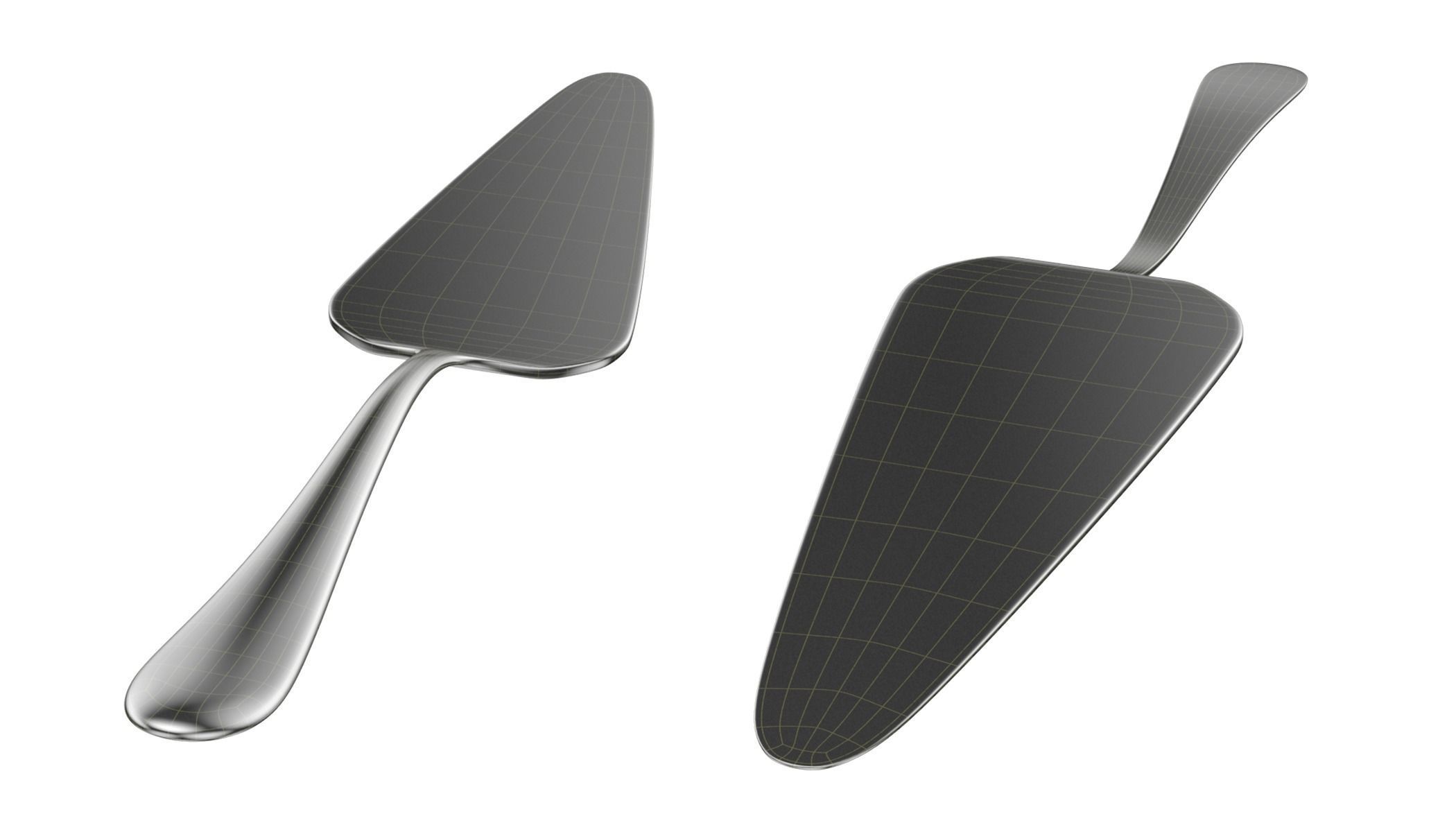 Cake Pie Pizza Knife and Server Generic Cutlery 3D model_14