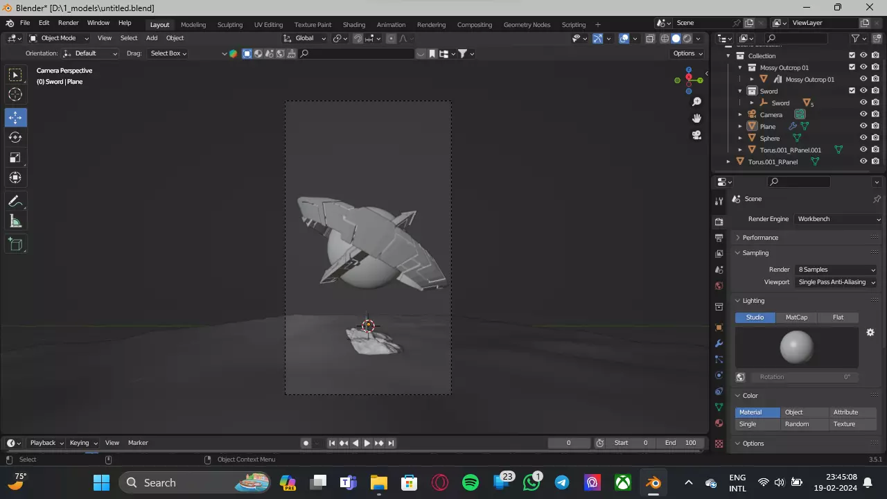 Artificial sun 3D model_0