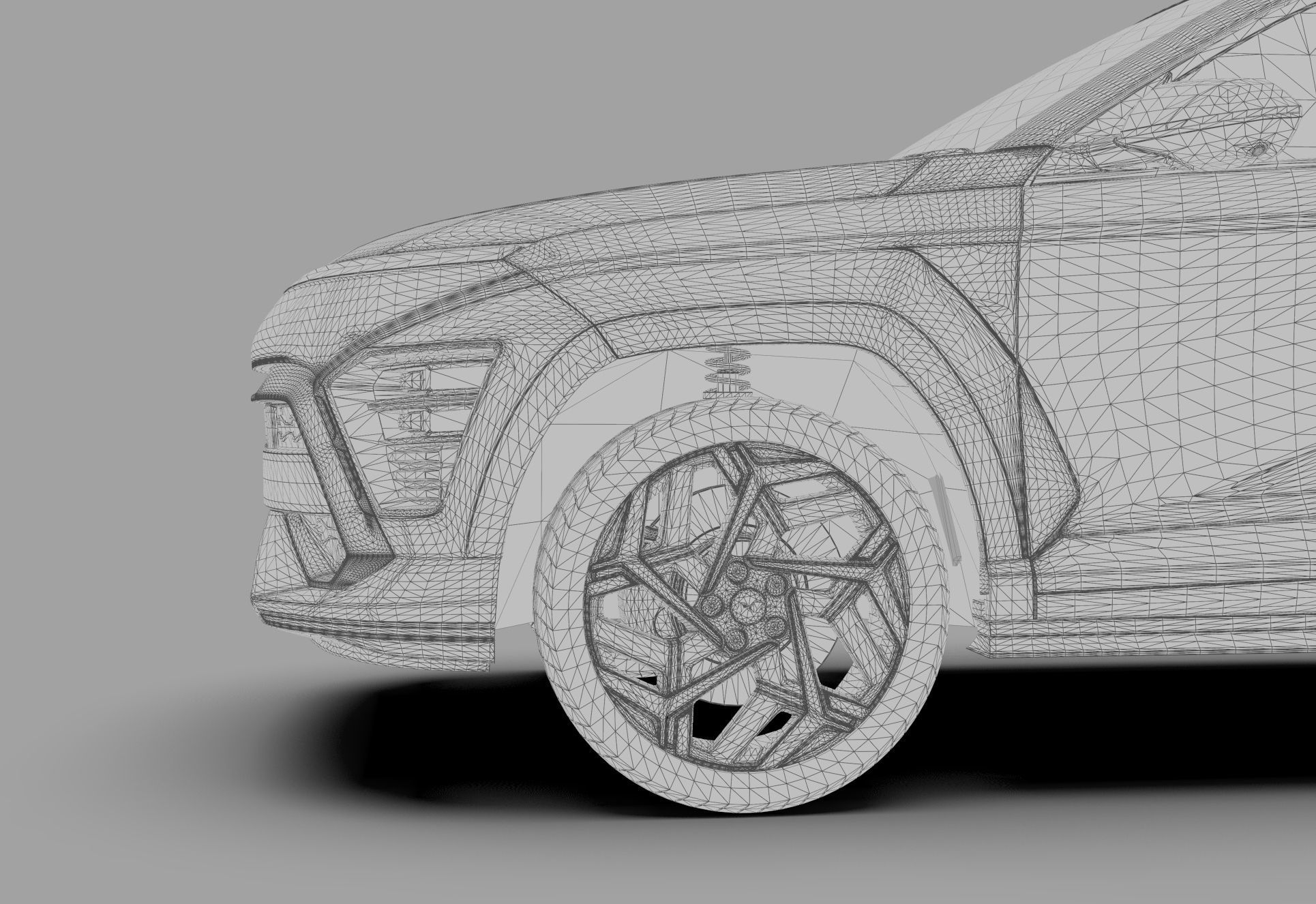 Hyundai Kona N line 2024 HQ interior 3D model_44