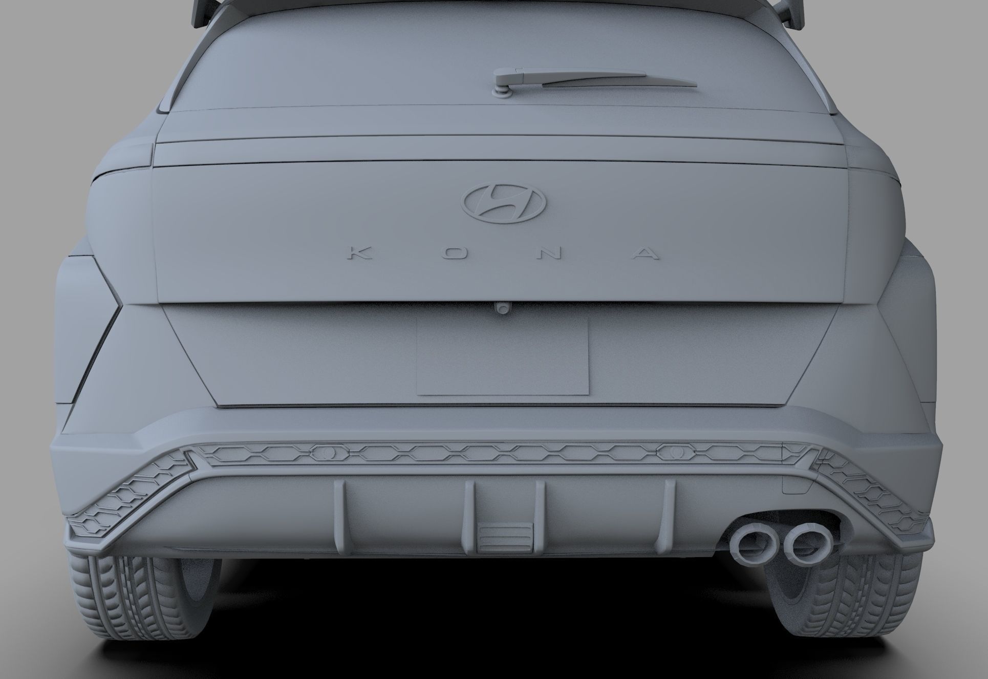 Hyundai Kona N line 2024 HQ interior 3D model_29