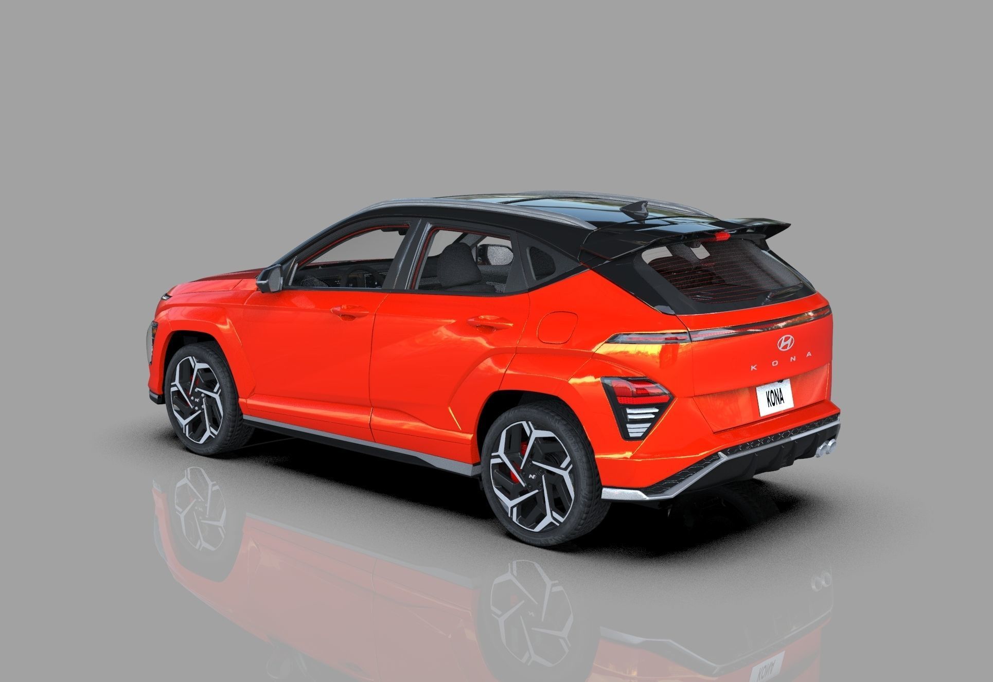 Hyundai Kona N line 2024 HQ interior 3D model_4