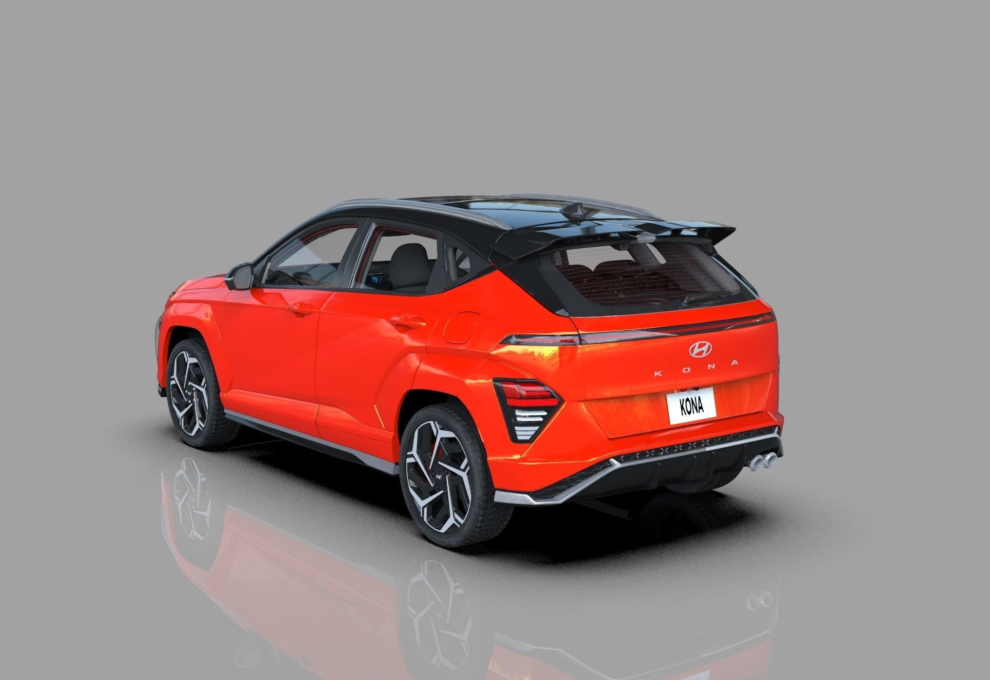 Hyundai Kona N line 2024 HQ interior 3D model_3