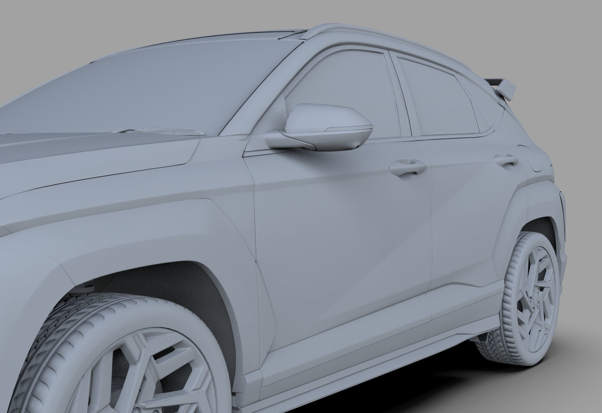 Hyundai Kona N line 2024 HQ interior 3D model_26