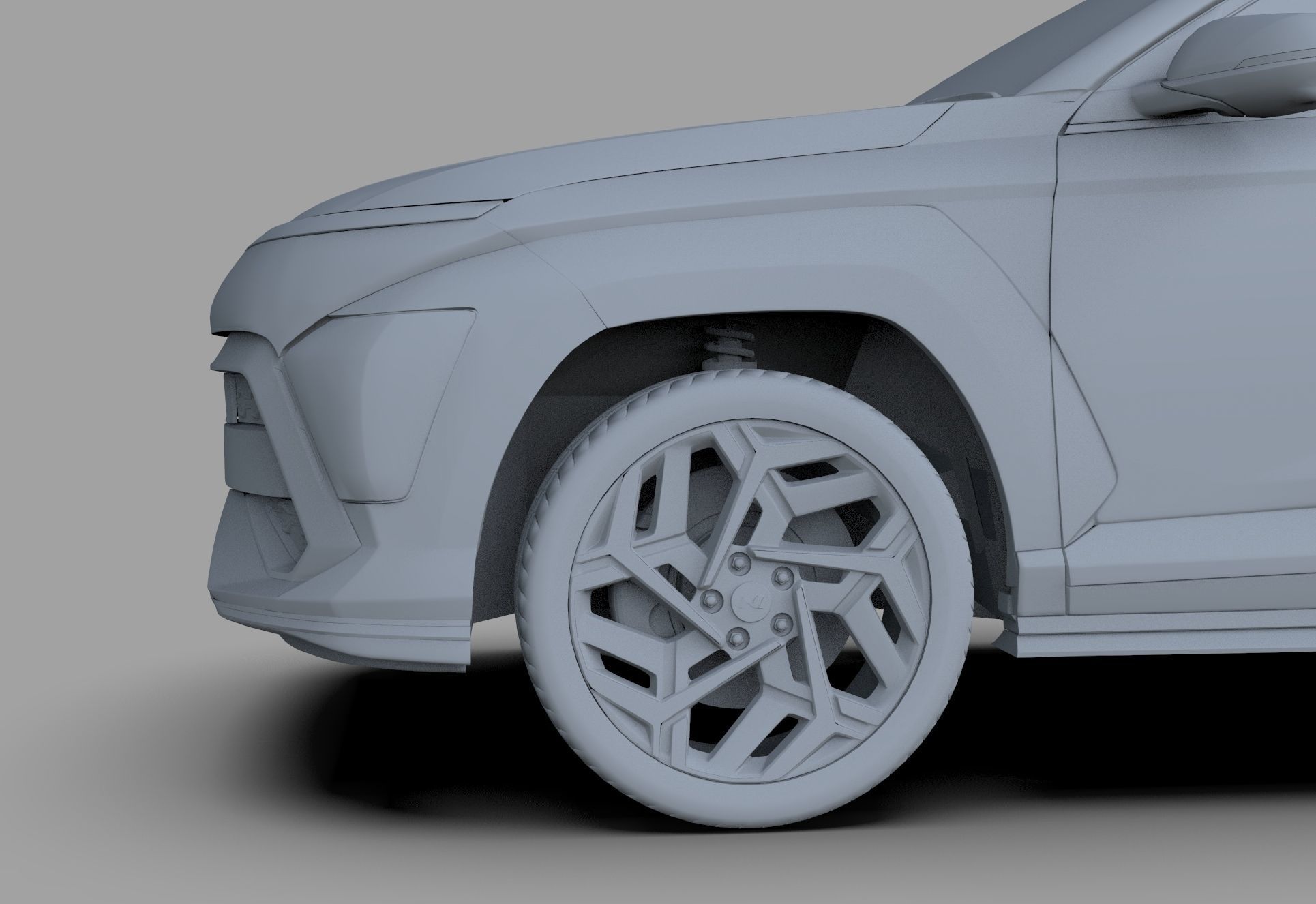 Hyundai Kona N line 2024 HQ interior 3D model_30