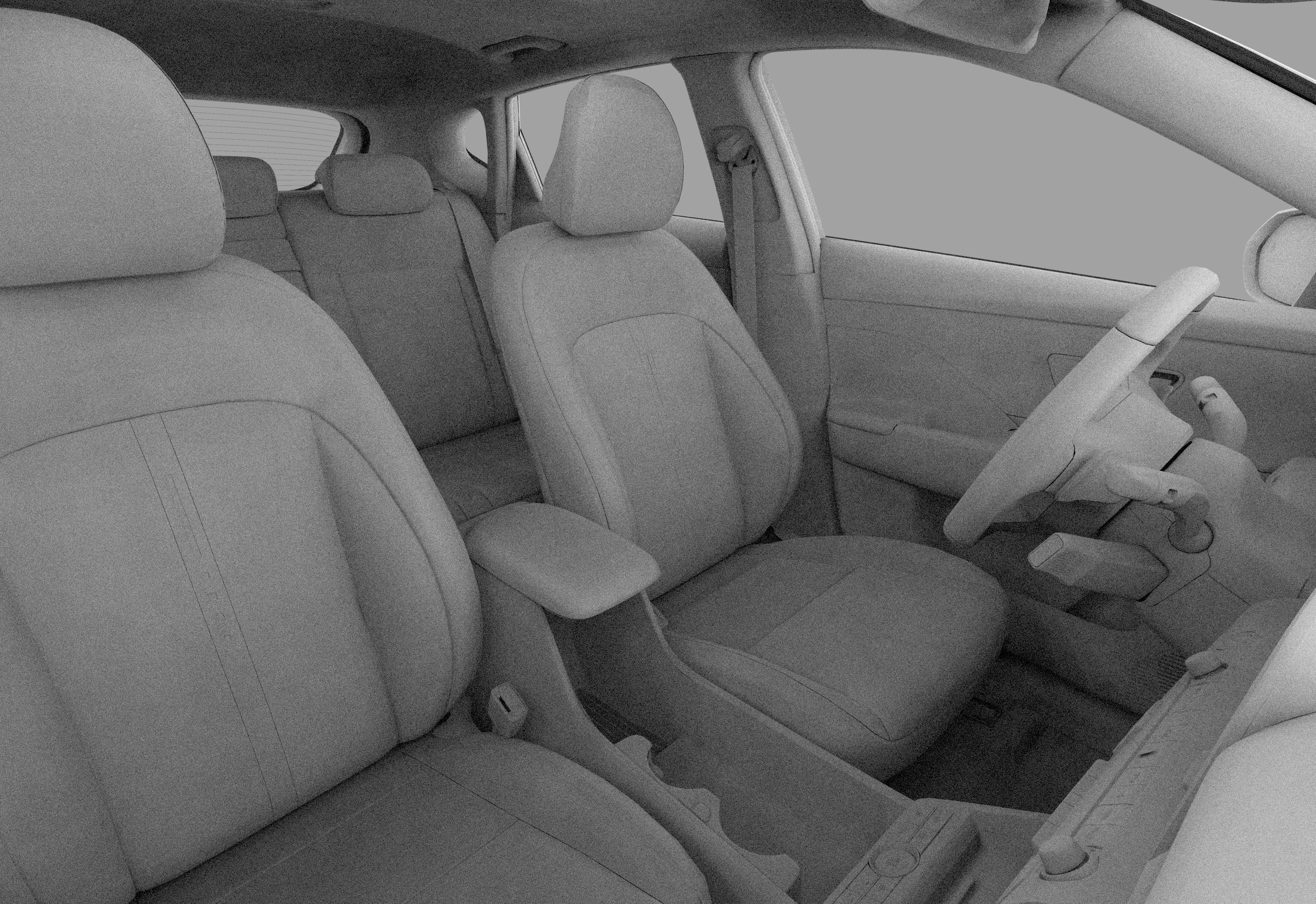 Hyundai Kona N line 2024 HQ interior 3D model_37