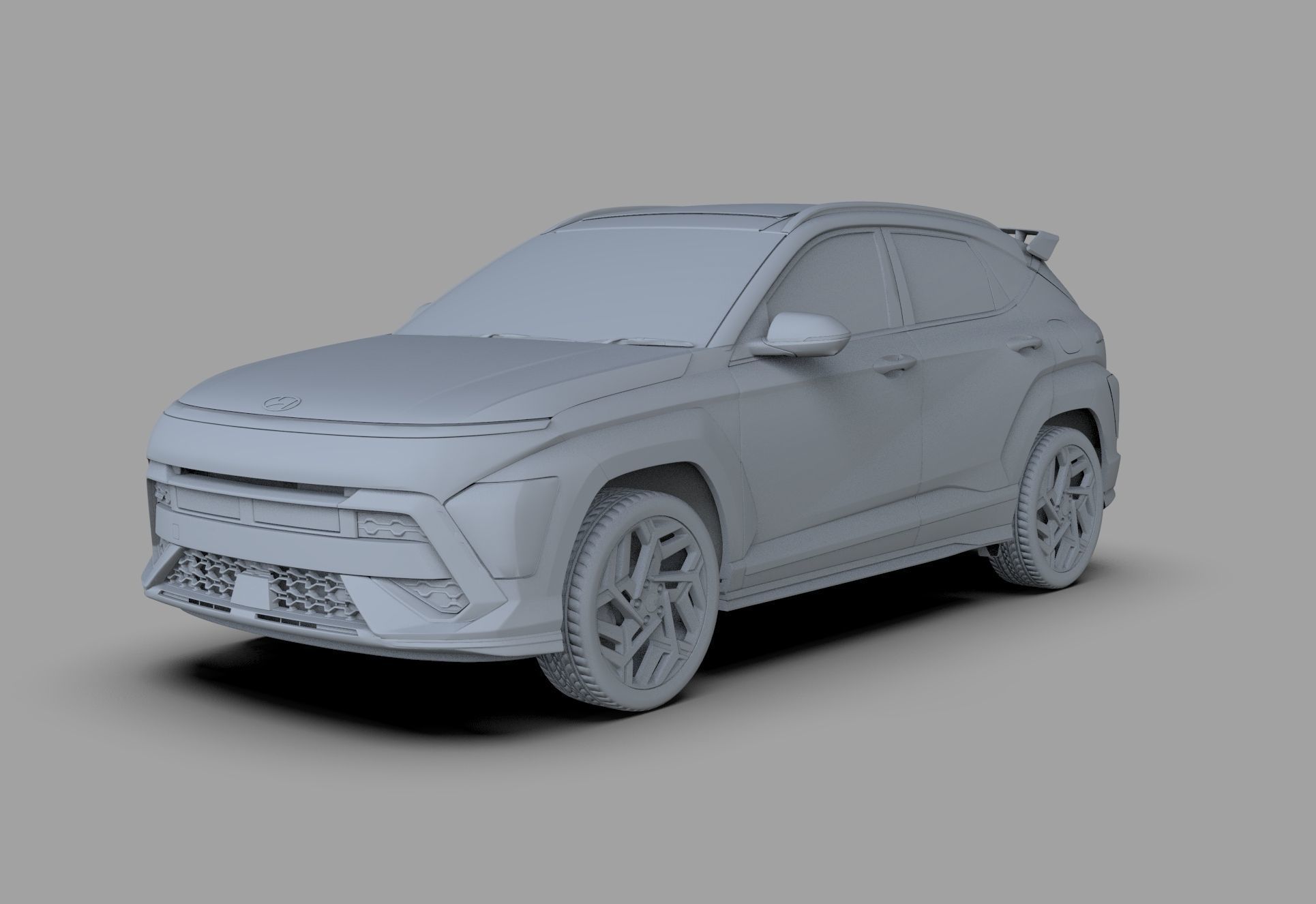 Hyundai Kona N line 2024 HQ interior 3D model_23