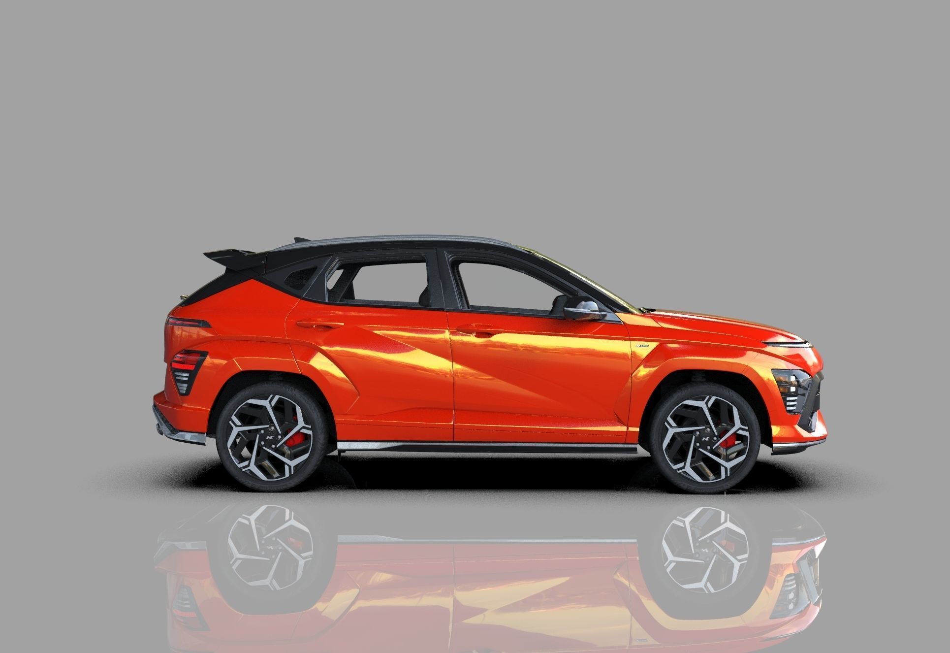 Hyundai Kona N line 2024 HQ interior 3D model_7