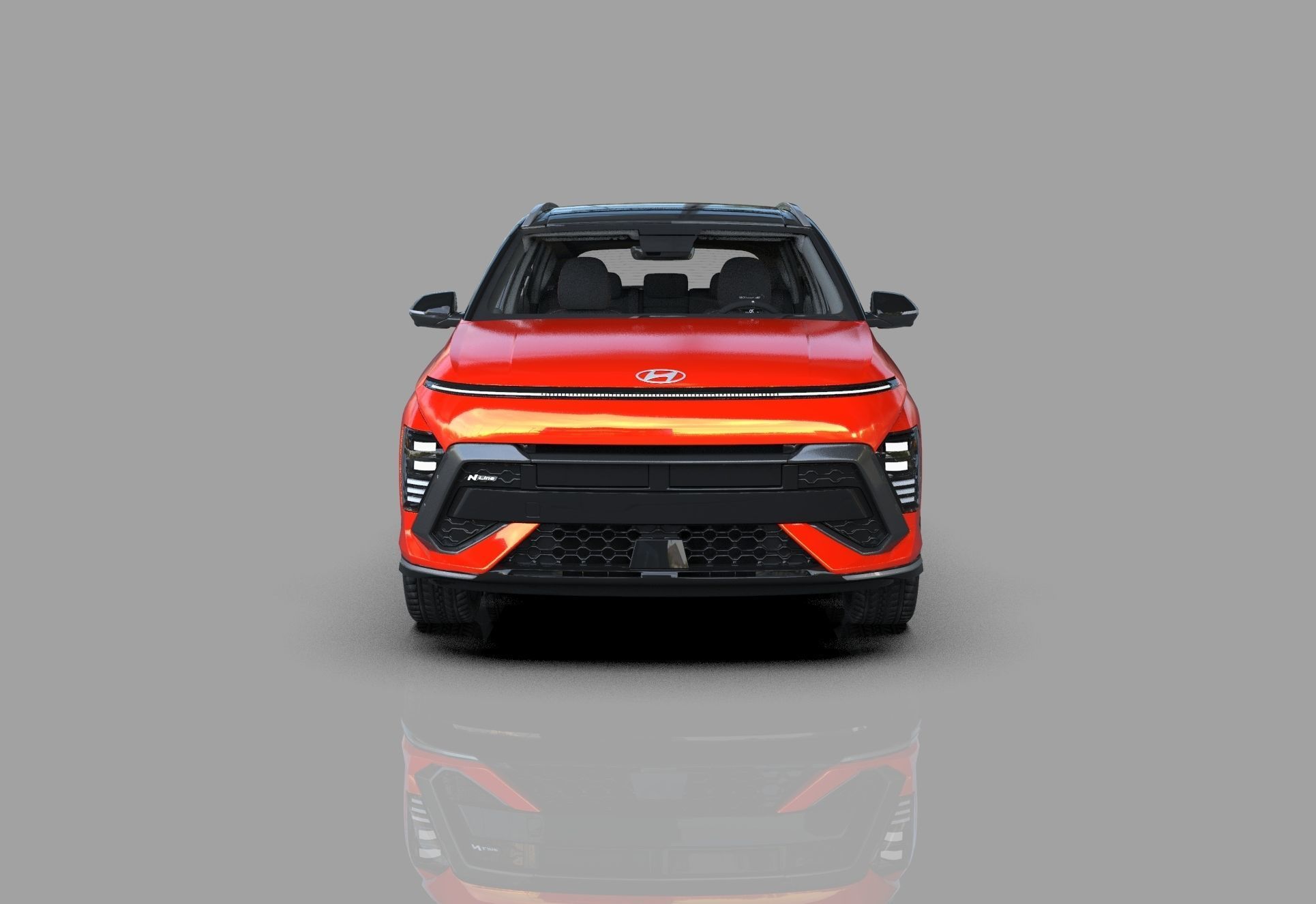 Hyundai Kona N line 2024 HQ interior 3D model_5