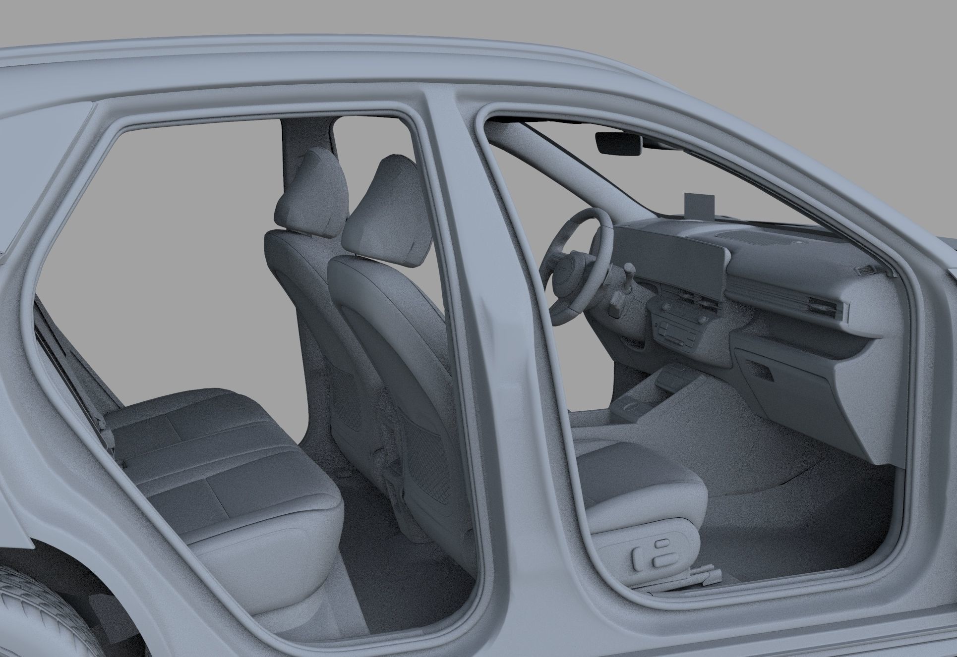 Hyundai Kona N line 2024 HQ interior 3D model_31